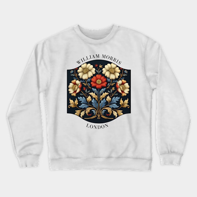 William Morris "Arts and Crafts Garden Delight" Crewneck Sweatshirt by William Morris Fan